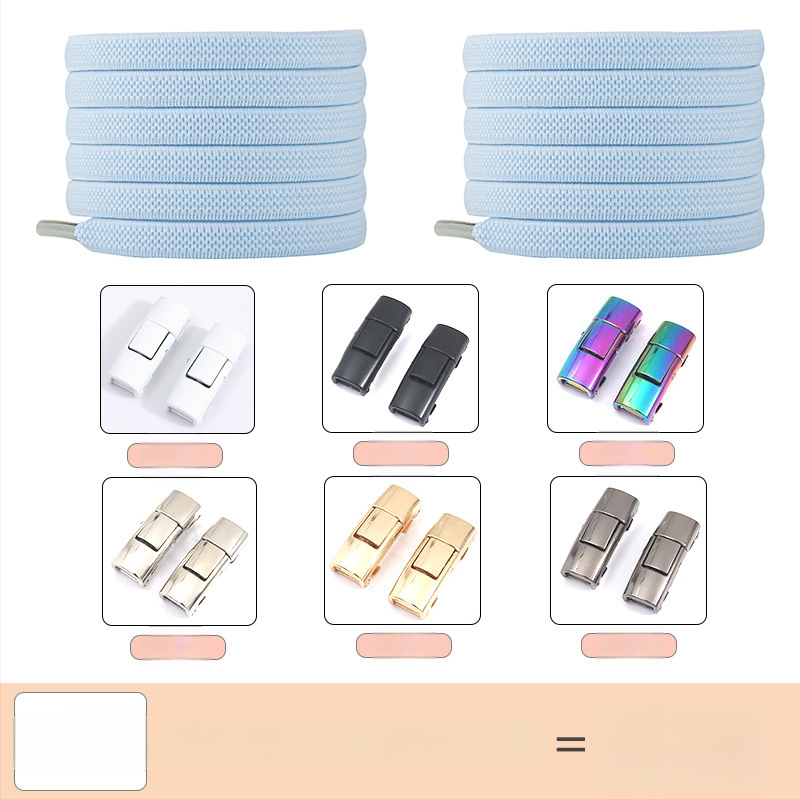 PC046 Batų raištelių fiksavimo sistema – elastinė, be rišimo, tinka sportbačiams, odiniams batams, aulinėms, kasdieniams ir audiniams – ilgis 1 m – Jin Ying