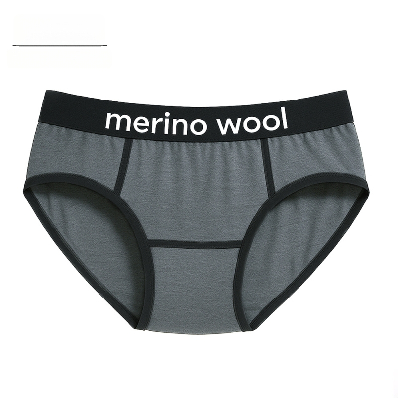 Naiste meriinovillast aluspüksid – õhukesed sportlikud aluspüksid, madal vöökoht, 100% meriinovill