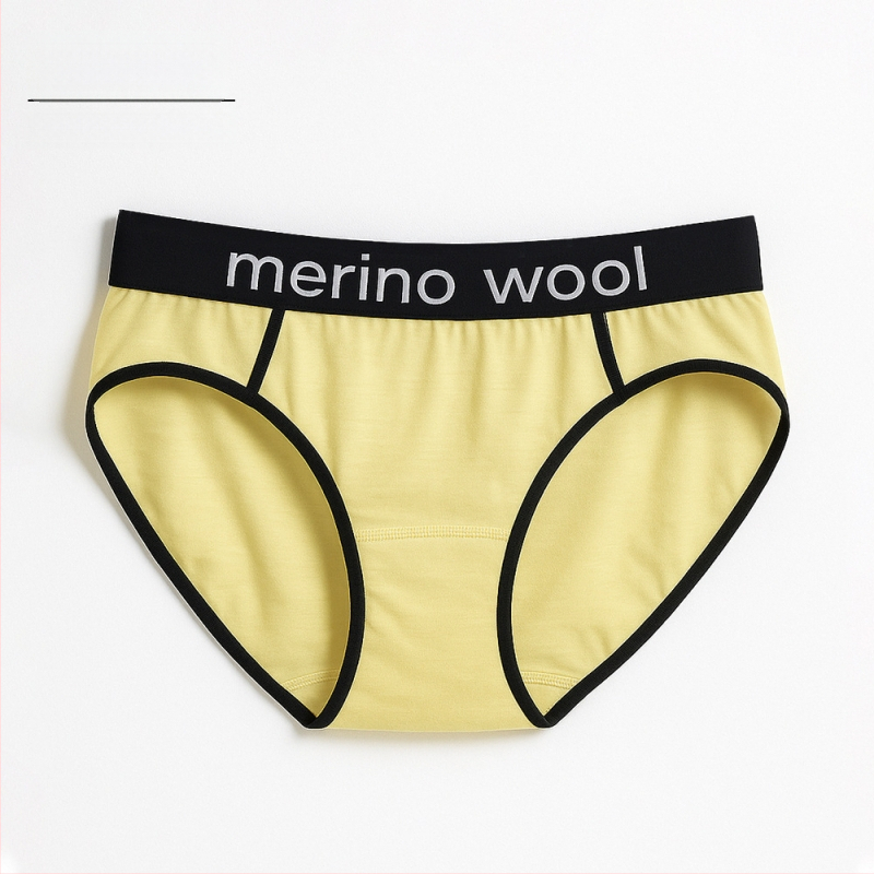 Naiste meriinovillast aluspüksid – õhukesed sportlikud aluspüksid, madal vöökoht, 100% meriinovill