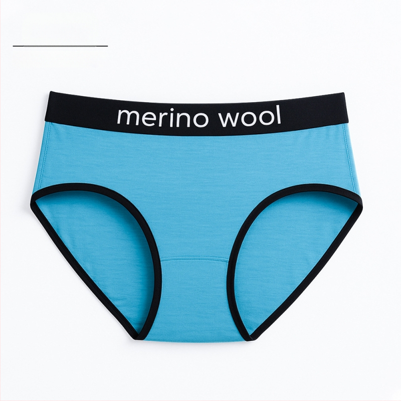 Naiste meriinovillast aluspüksid – õhukesed sportlikud aluspüksid, madal vöökoht, 100% meriinovill