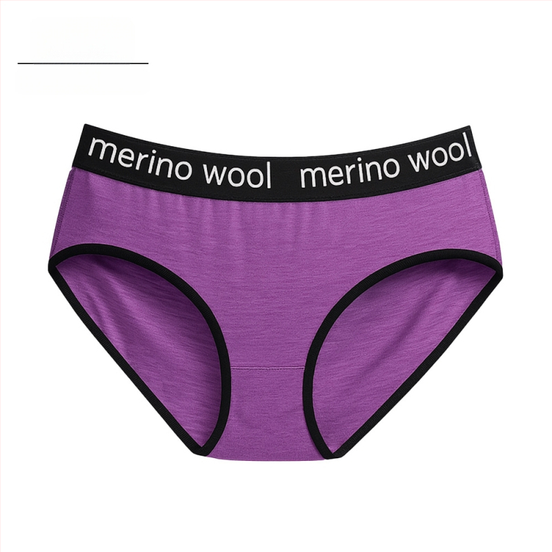 Naiste meriinovillast aluspüksid – õhukesed sportlikud aluspüksid, madal vöökoht, 100% meriinovill