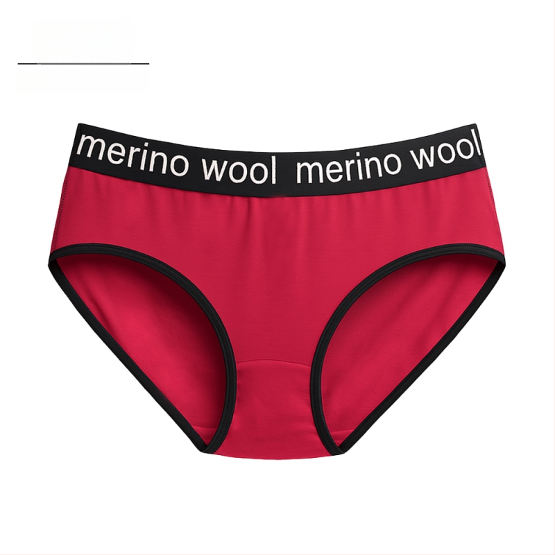 Naiste meriinovillast aluspüksid – õhukesed sportlikud aluspüksid, madal vöökoht, 100% meriinovill