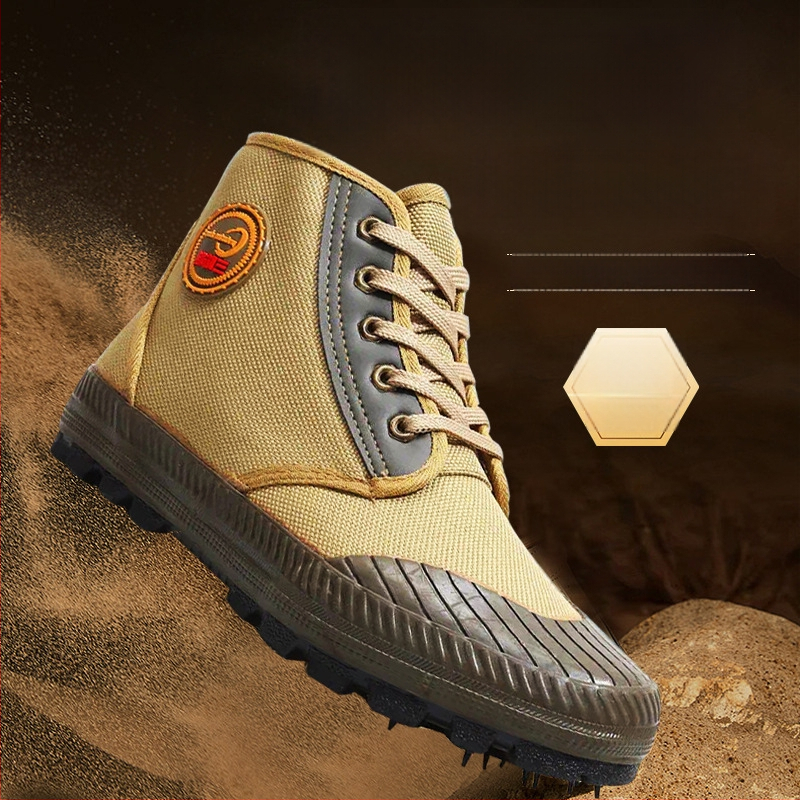 Unisex kõrged töölõpemoodid, puuvillane ülemine, tekstiilne sissetaldus, süstlusega vormitud tald, 3-5 cm kreen