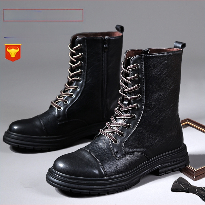 Martin saapad - PU ülemine osa, kummist talla, külgmine tõmblukk, kanna kõrgus 3–5 cm, kõrge varras