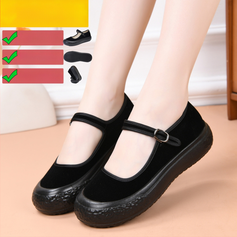 Moteriški audiniai batai - kvėpuojantis viršus, injekcinis plastiko padas, apvalus pirštas, plokščias kulnas, tekstilinis įdėklas