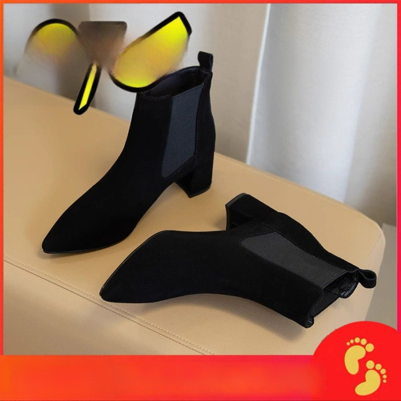 Vīriešu Chelsea zābaki ar elastīgu augšdaļu, gumijas zole, vulkanizēta konstrukcija, elastīgs aizvērums ar jostu, Korejas versijas stils