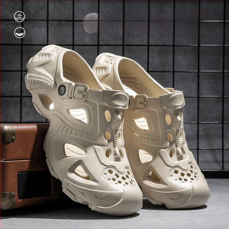 Meeste EVA sandaalid mustriga, EVA materjal, libisemiskindlad, kevad-suve-sügis