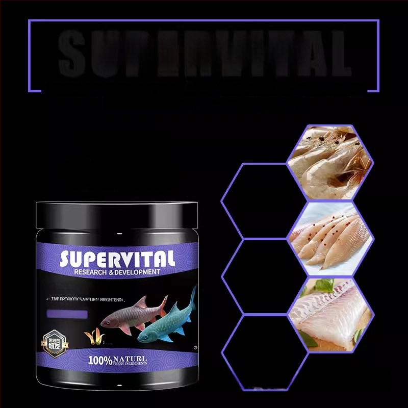 Gilo fish feed - akvariumo žuvų ėdalo, nereikia importo; 24 buteliukai dėžutėje; 1 kg; prekės kodas: Gilo fish feed