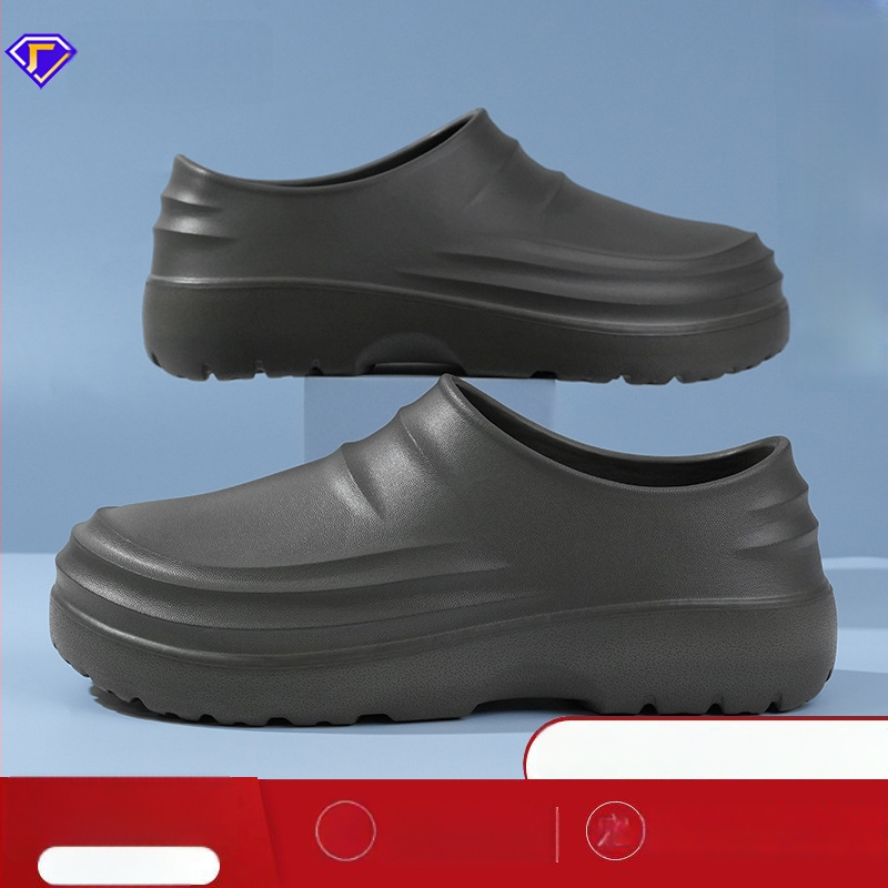 Beihan Universālas Pavāru Kurpes - Ūdensnecaurlaidīgas Slip-On Darba Kurpes Virtuvē, EVA Augšējā Daļa, EVA Podiņa, Antislips, Injekcijas Veidota Podiņa