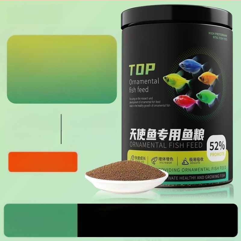 Akvaariumi kala toit dekoratiivkaladele — graanulid, veekeskonna lemmiktoit, mitte imporditud