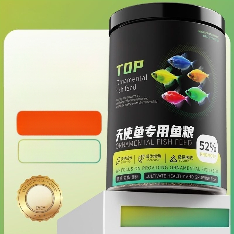Akvaariumi kala toit dekoratiivkaladele — graanulid, veekeskonna lemmiktoit, mitte imporditud