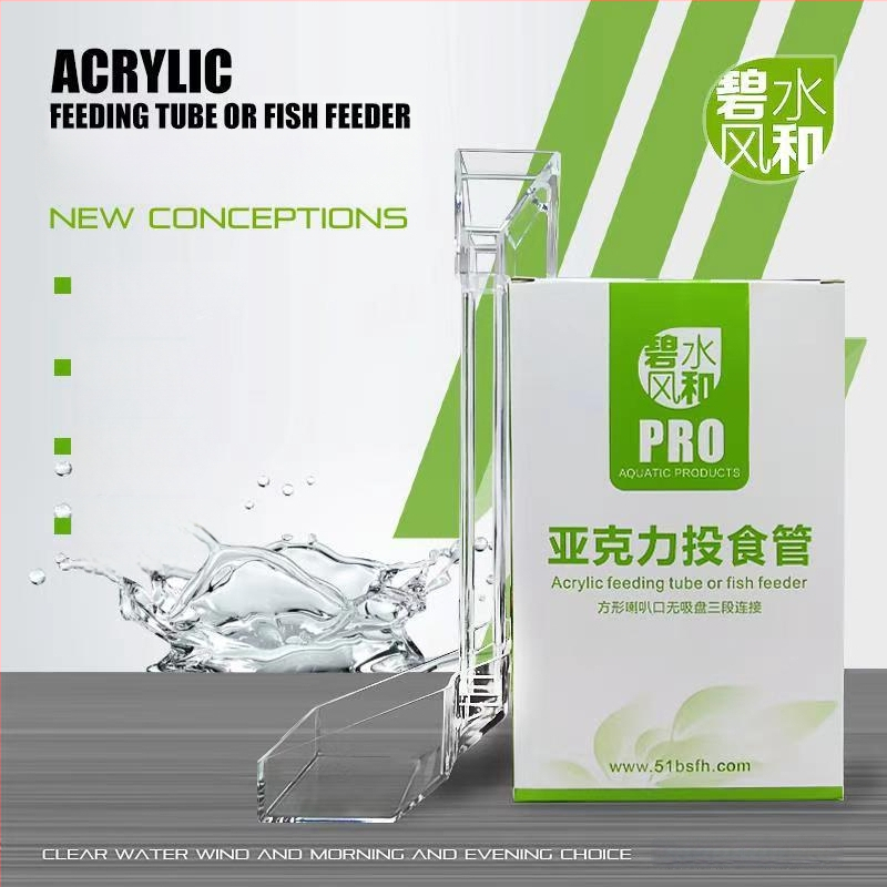 Akrilo akvariumo šėrimo vamzdelis, rankinis maitinimo įrenginys žuvims ir krevetėms, pakuotė 192 vnt.