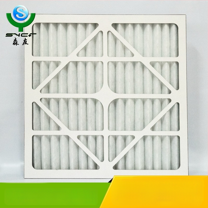 Plaaditüüpi õhufilter G3/G4 värske õhu süsteemi jaoks – jäme efektiivsus, plaat-ja-raam, mudel SY-GLQ-3003, filtratsiooni pind 1000