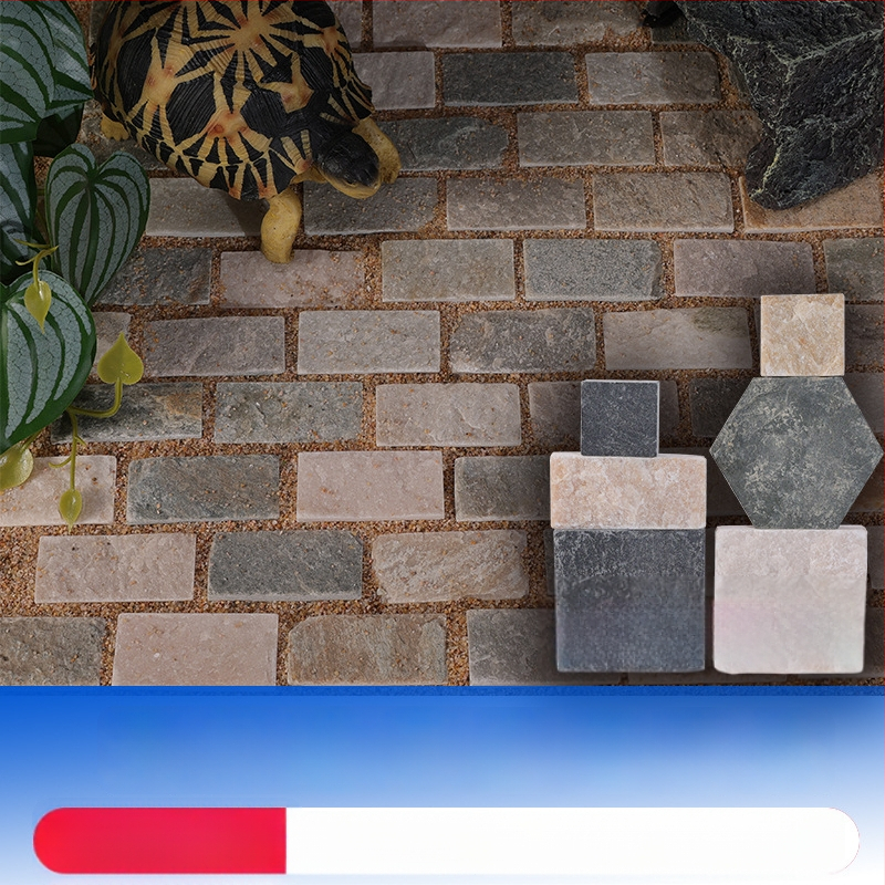 Dabas akmens dārzkopības ķieģeļu dekorācijas akvārijam – ķieģeļu stilā dekorēšana bruņurupucim un zivīm, 10 g, 1 gab., Levana