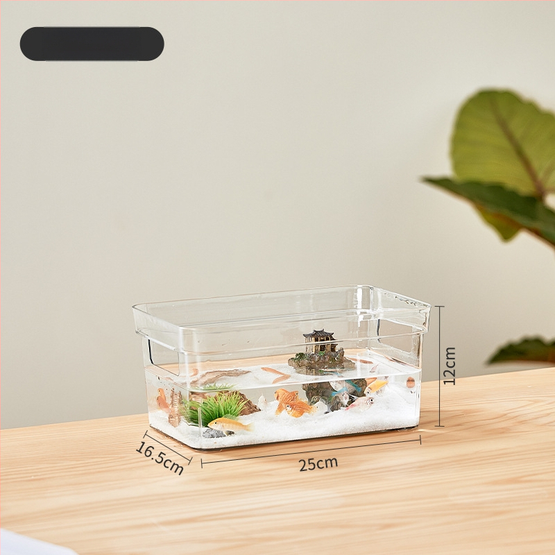 Beduo Yang Mājas Akvārijs - PET materiāls, augstas klases DIY, dzīvojamās istabas ainavu dekors, dekoratīvs pamatskaps, mākslīgais ekoloģiskais dīķis