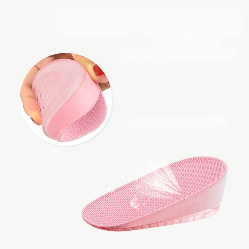 Keliamieji įdėklai vyrams ir moterims, nematomi vidiniai pakėlimo įdėklai, silikono + putų, modelis SZ-09, stilius: pusės įdėklas, kulno įdėklas