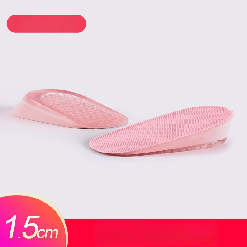 Keliamieji įdėklai vyrams ir moterims, nematomi vidiniai pakėlimo įdėklai, silikono + putų, modelis SZ-09, stilius: pusės įdėklas, kulno įdėklas