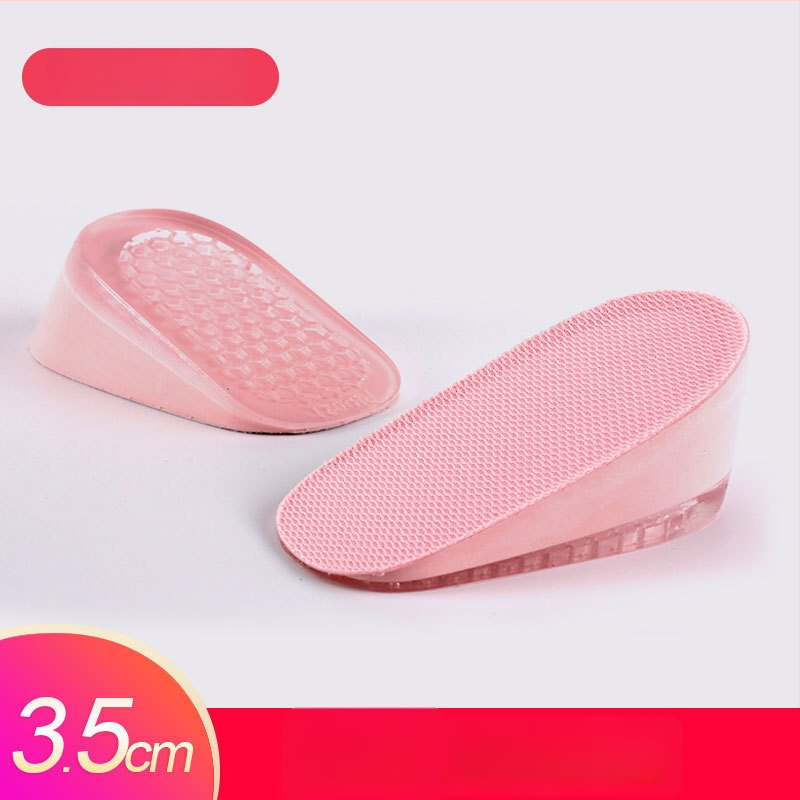 Keliamieji įdėklai vyrams ir moterims, nematomi vidiniai pakėlimo įdėklai, silikono + putų, modelis SZ-09, stilius: pusės įdėklas, kulno įdėklas