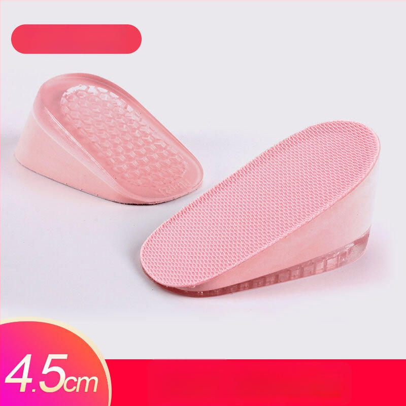 Keliamieji įdėklai vyrams ir moterims, nematomi vidiniai pakėlimo įdėklai, silikono + putų, modelis SZ-09, stilius: pusės įdėklas, kulno įdėklas