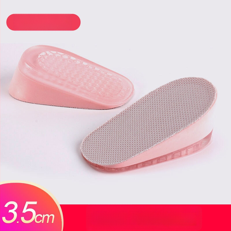 Keliamieji įdėklai vyrams ir moterims, nematomi vidiniai pakėlimo įdėklai, silikono + putų, modelis SZ-09, stilius: pusės įdėklas, kulno įdėklas