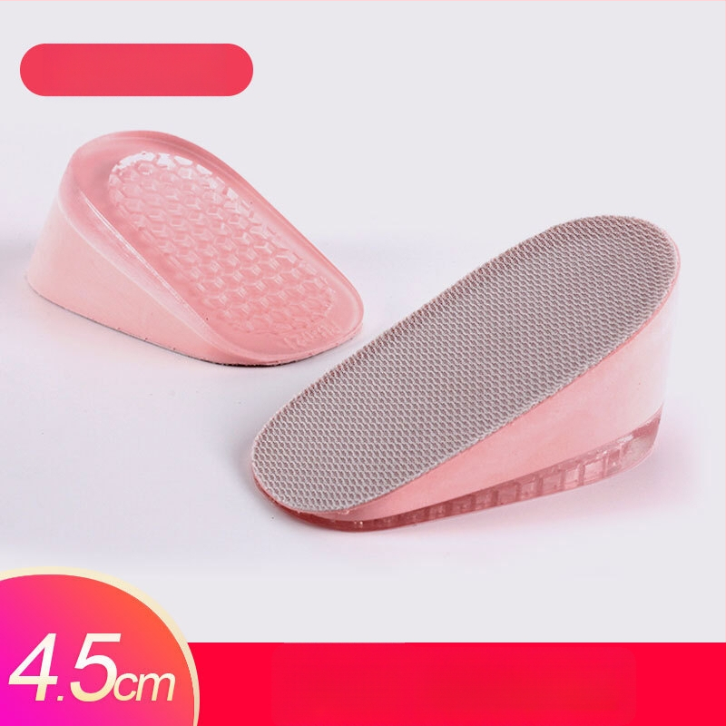 Keliamieji įdėklai vyrams ir moterims, nematomi vidiniai pakėlimo įdėklai, silikono + putų, modelis SZ-09, stilius: pusės įdėklas, kulno įdėklas