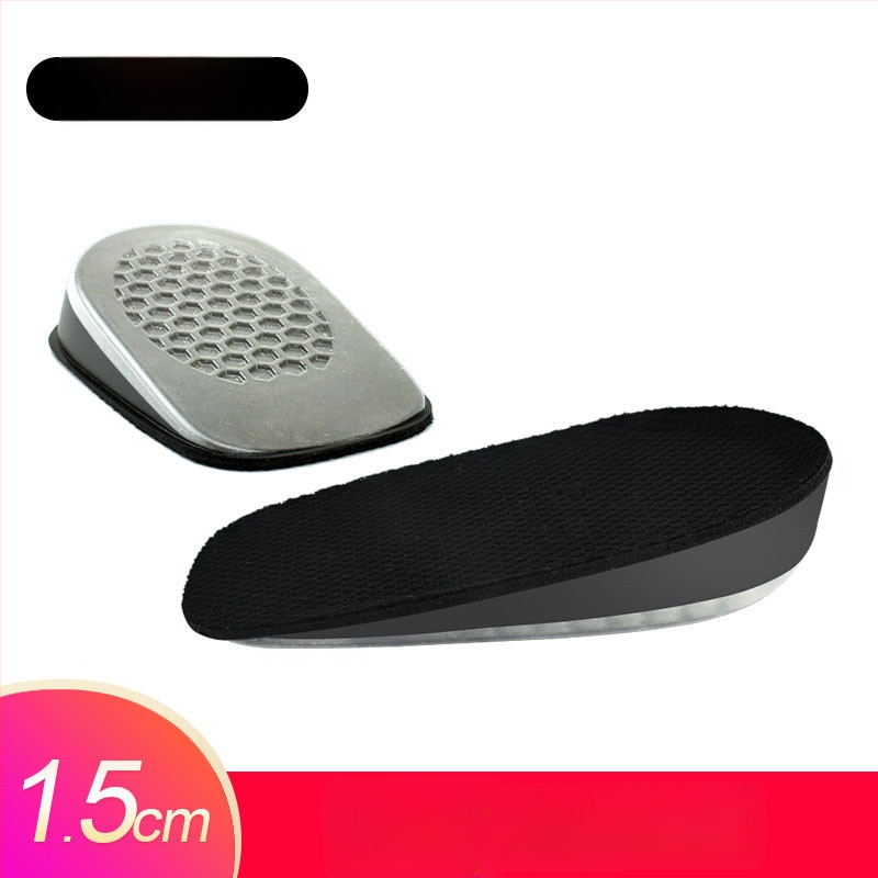 Keliamieji įdėklai vyrams ir moterims, nematomi vidiniai pakėlimo įdėklai, silikono + putų, modelis SZ-09, stilius: pusės įdėklas, kulno įdėklas