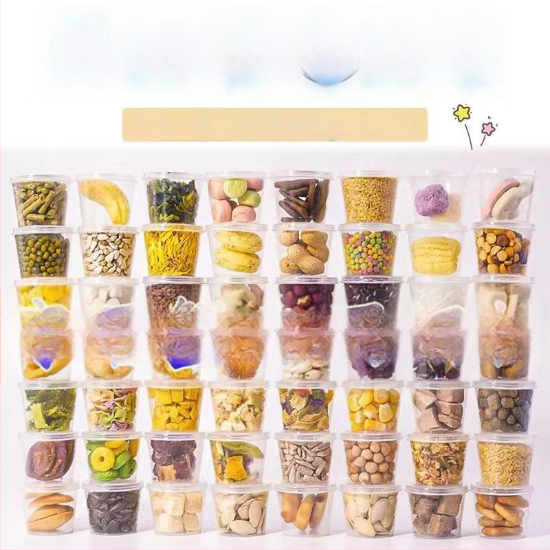 Hernetkarbi toiduk: dehüdrataeritud ja külmkuivatatud, kõrge kaltsiumi sisaldus, kuivatatud kala ja krevett, suhkruvabad kookoshelbed