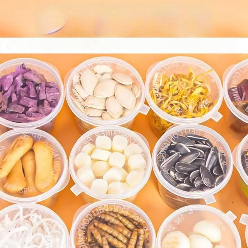 Hernetkarbi toiduk: dehüdrataeritud ja külmkuivatatud, kõrge kaltsiumi sisaldus, kuivatatud kala ja krevett, suhkruvabad kookoshelbed