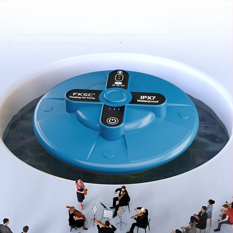 Plūduriuojantis vandens aeratorius – nešiojamas, automatinis deguonies siurblys, svoris 400 g, prekės ženklas Crazy Water Plants