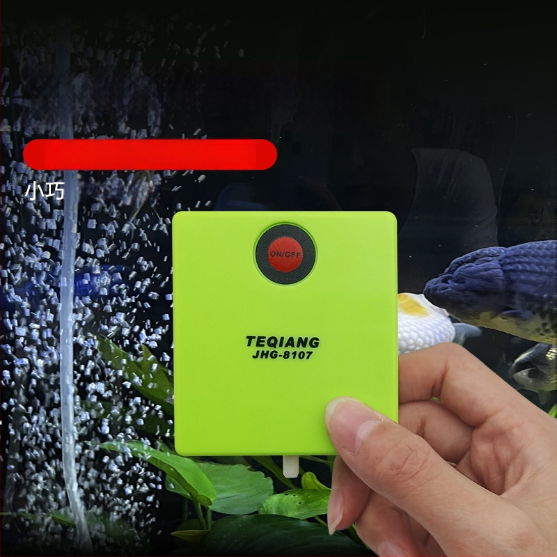 Mini No. 5 sausų baterijų deguonies siurblys akvariumui — avarinis aeratorius lauko žvejybai