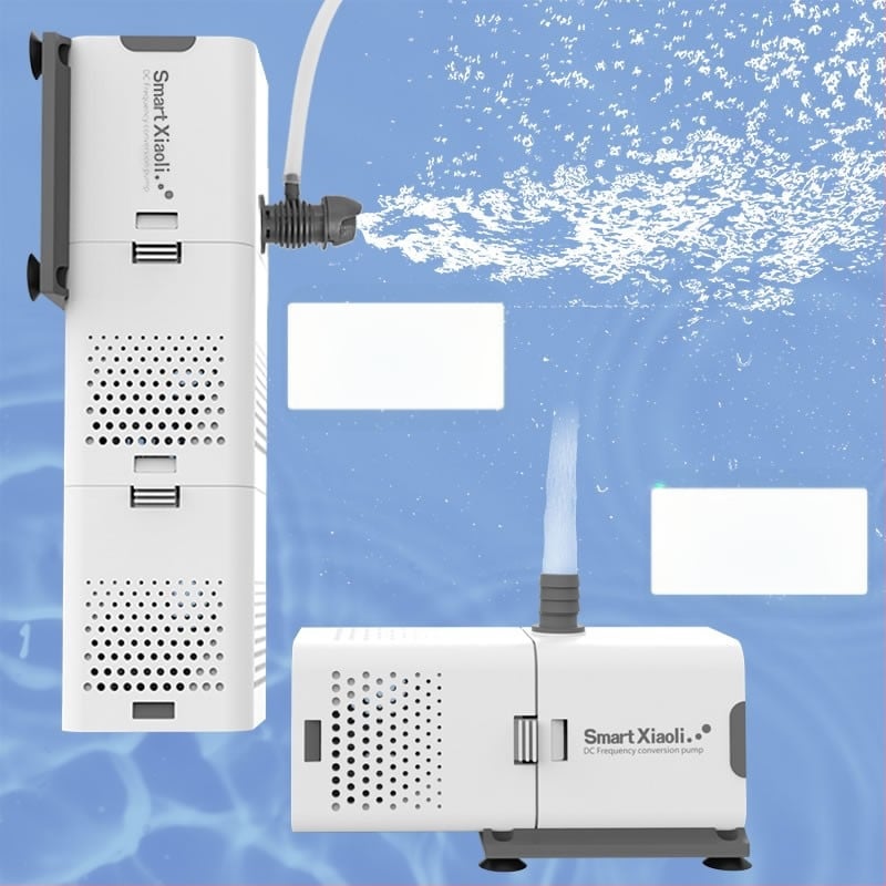 Akvariumo filtras viskas viename su integruotu siurbliu ir deguonies tiekimu; Medžiaga: Plastikas