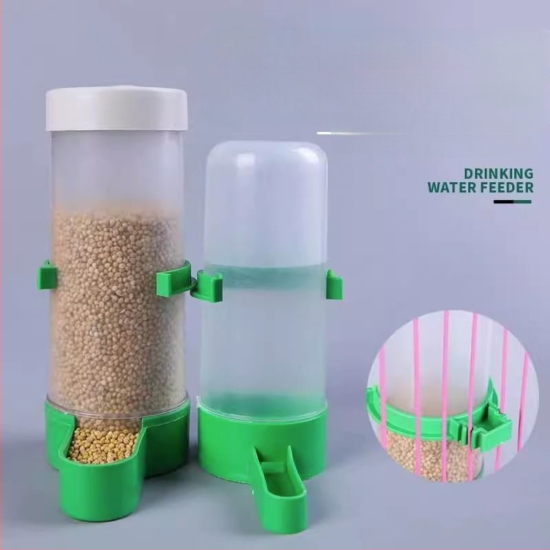 Paukščių vandens dispenseris, plastmasinis, tinkamas akvariumo paukščiams, pusiau automatizuotas vandens tiekimas