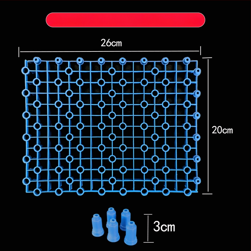 Apatinė filtravimo plokštė su grotelėmis akvariumui korytnačiai - Medžiaga PP, Svoris 131 g, Prekės ženklas Yijingcheng