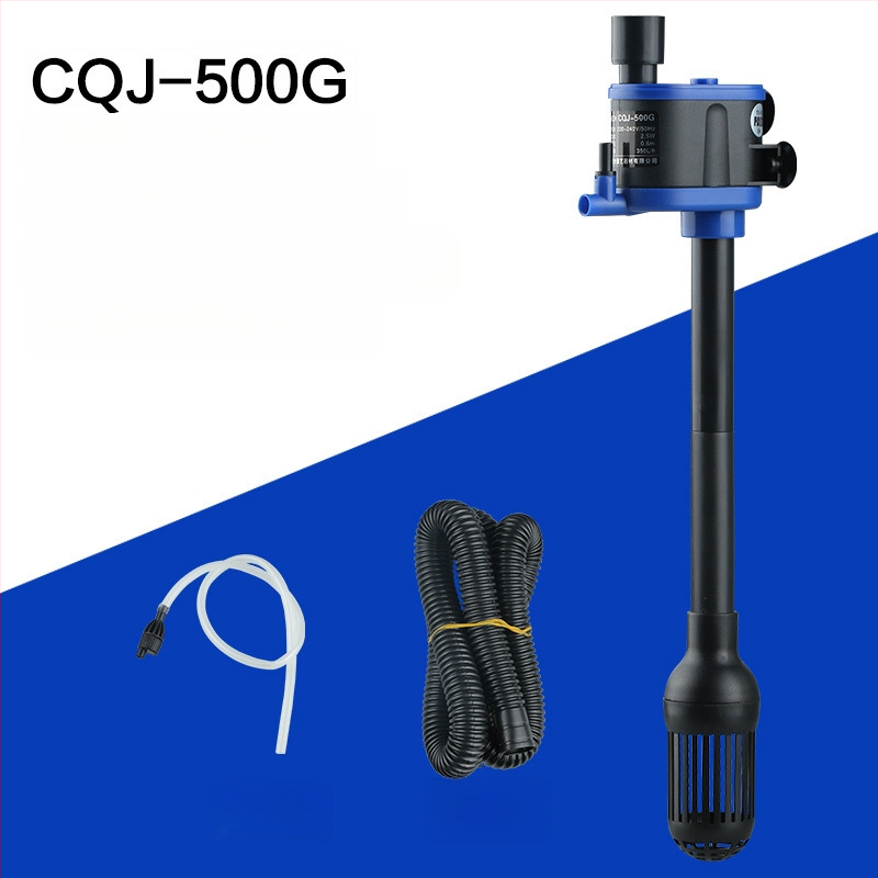 Trys į vieną akvariumo siurblys su filtravimu ir aeracija; plastmasinis korpusas; vertikalus sienos montavimas