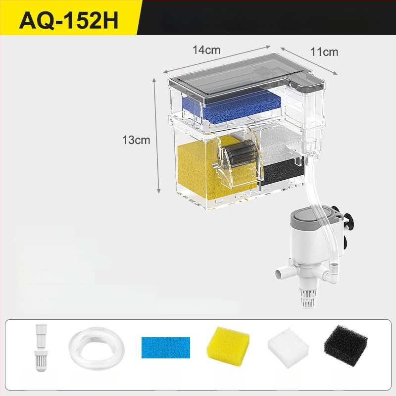 Sieninis akvariumo cirkuliacijos filtras, 3-in-1 deguonies tiekimas ir vandens valymas, plastikas, Songbao 22222