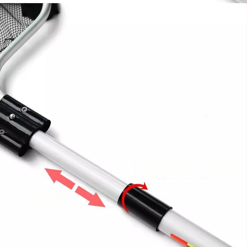 Koi žuvų tinklas, rankų darbas, teleskopinis, kvadratinė forma, aliuminio lydinys, akvariumo įranga, svoris 1