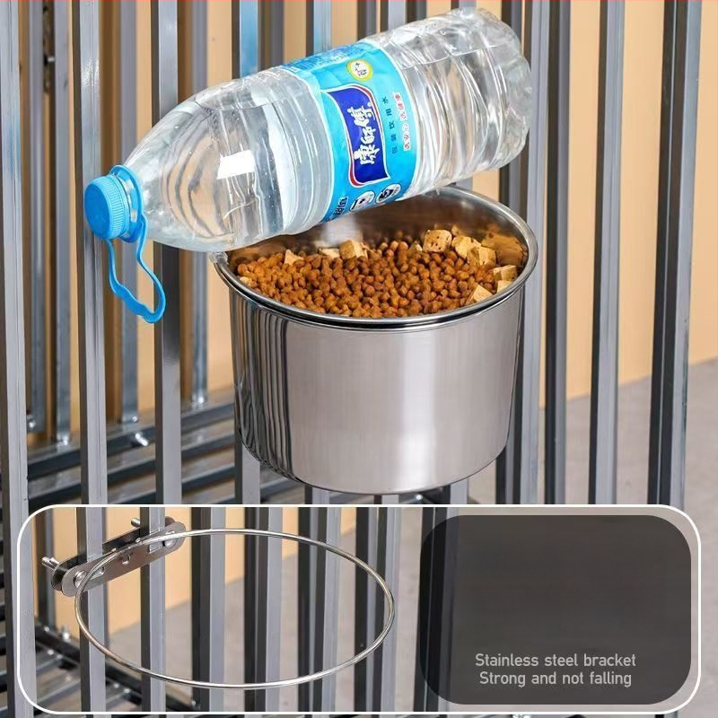 Rippuv toidukauss lemmikloomadele – libisemisvastane, roostevabast terasest, sobib kassidele ja koertele