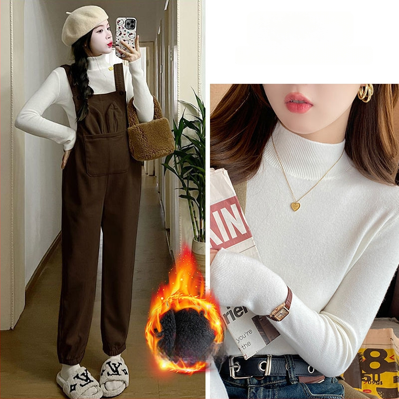 Nėščios moters kombinezonos su petnešomis — 3/4 ilgio kelnės, Chenille audinys, elastanas <30%, mikroelastinis, laisvas kirpimas