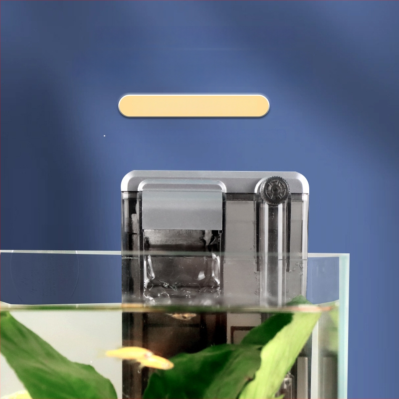 Sieninis akvariumo filtras — 3-in-1 filtravimas, vandens cirkuliacija ir deguonies tiekimas, plastmasinis korpusas, filtravimo vata