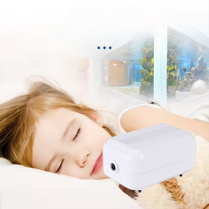 Oksigeno siurblys akvariumui – ypač tylus, namų naudojimui oksigenatorius, OEM paruoštas, vietinis gaminimas