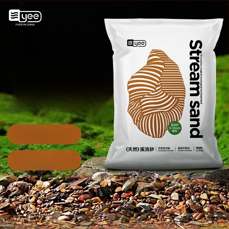 Smiltakmetis upės smėlio akvariumui, natūralus apačioje substratas, kraštovaizdžio dekoras, 1,5 kg, kilmė Shandong