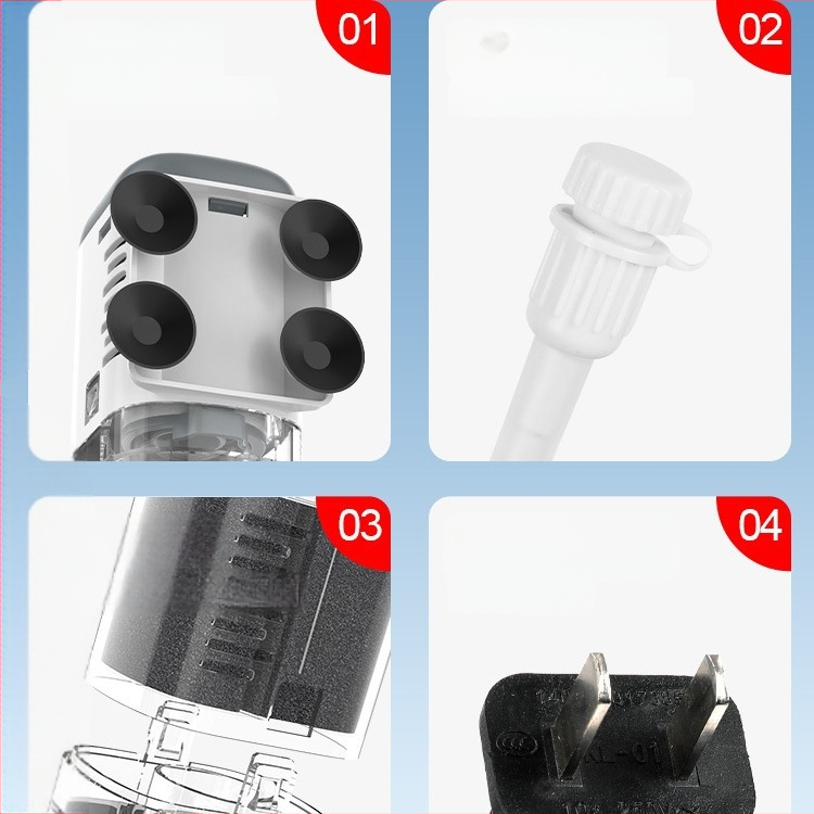 Berkele įmontuotas filtravimo siurblys akvariumui – 3-in-1 cirkuliuojantis vandens siurblys, plastikas, svoris 230–528 g