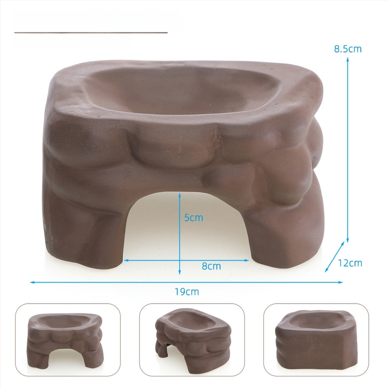 Keraminė vėžlio dekoratyvinė skulptūra, Fish Family prekinis ženklas, namų dekorui