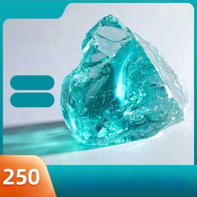 Ebakorrapärane klaasist kivi aianduse ja akvaariumi põhja kaunistamiseks, 500 g, 1 tk