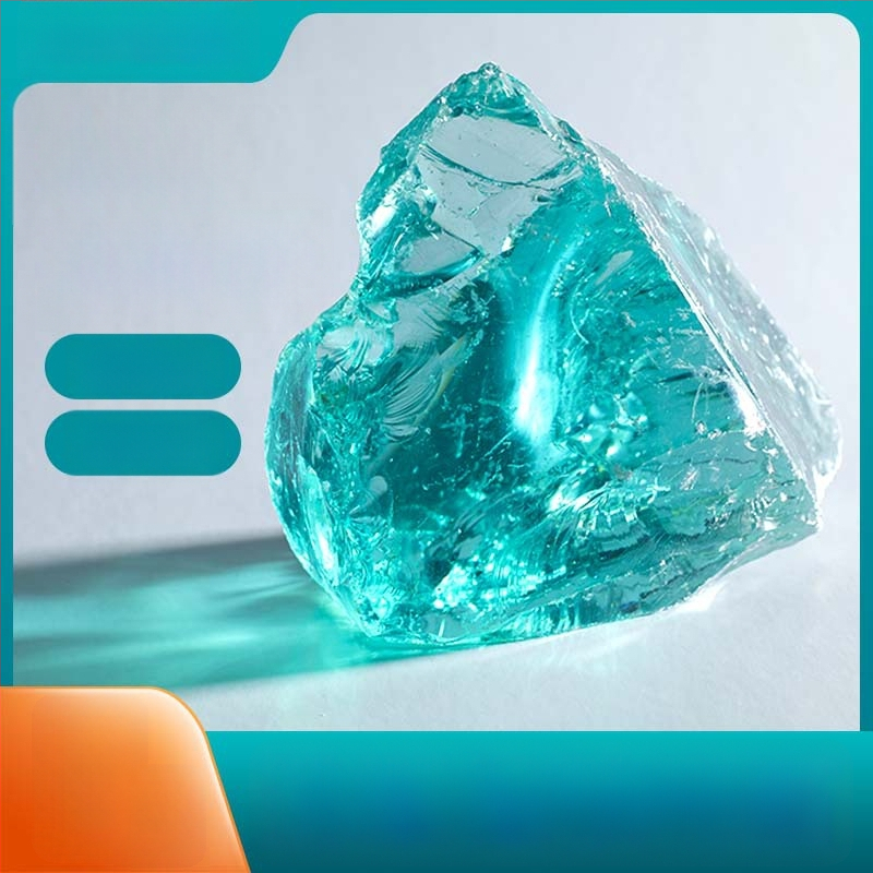 Ebakorrapärane klaasist kivi aianduse ja akvaariumi põhja kaunistamiseks, 500 g, 1 tk