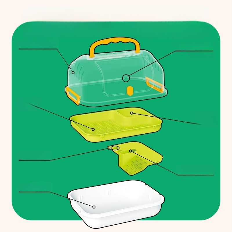 Vaikams skirta daugiafunkcinė ekologinė stebėjimo dėžutė mažiems gyvūnėliams – plastikinė, Kou Duck, 3–6 metų amžiaus