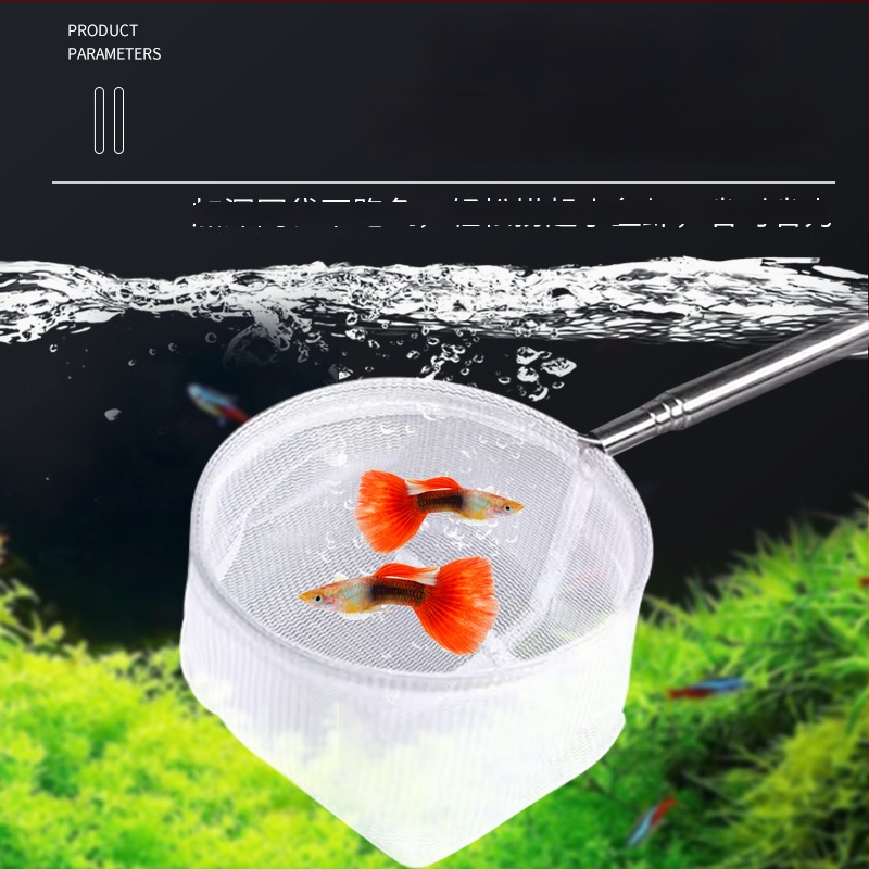 Nerūdijančio plieno teleskopinis akvariumo tinklas, rankų darbo, 50 g, Akvariumo įranga