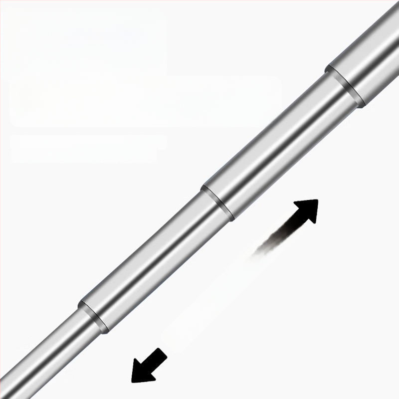 Nerūdijančio plieno sulankstomas žvejybos tinklas su ilga rankena, apvalios ir kvadratinės formos (50 g)