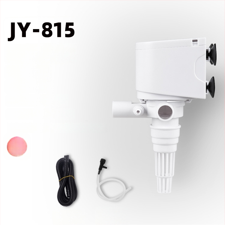 Po vandeniu esantis akvariumo siurblys su deguonies tiekimu ir filtravimu, 4 į 1 filtras, sieninis montavimas, tylus ir energiją taupantis