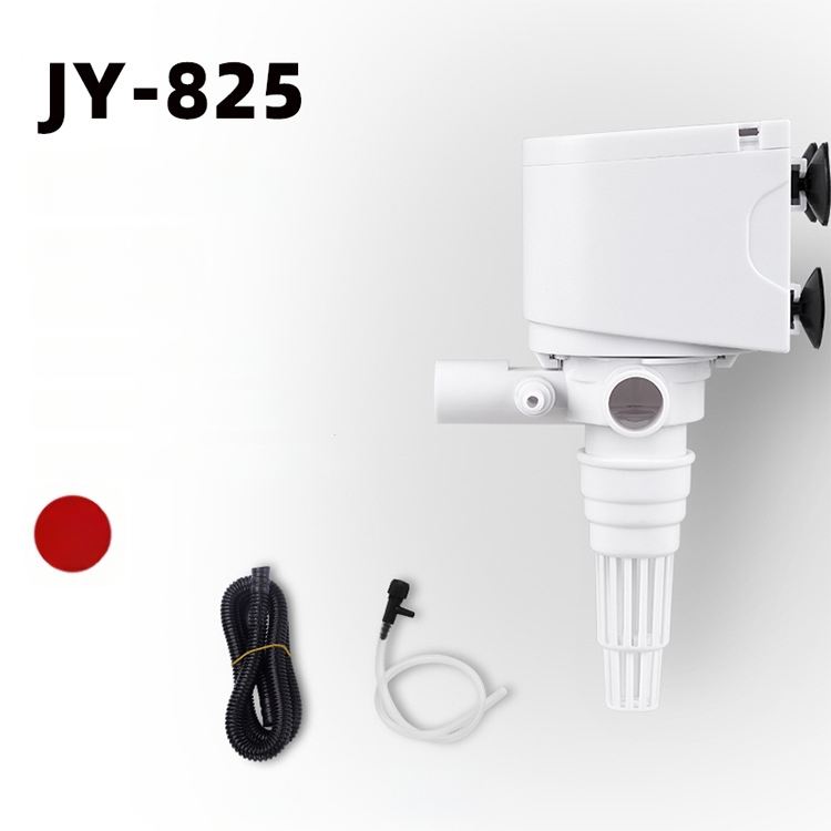 Po vandeniu esantis akvariumo siurblys su deguonies tiekimu ir filtravimu, 4 į 1 filtras, sieninis montavimas, tylus ir energiją taupantis